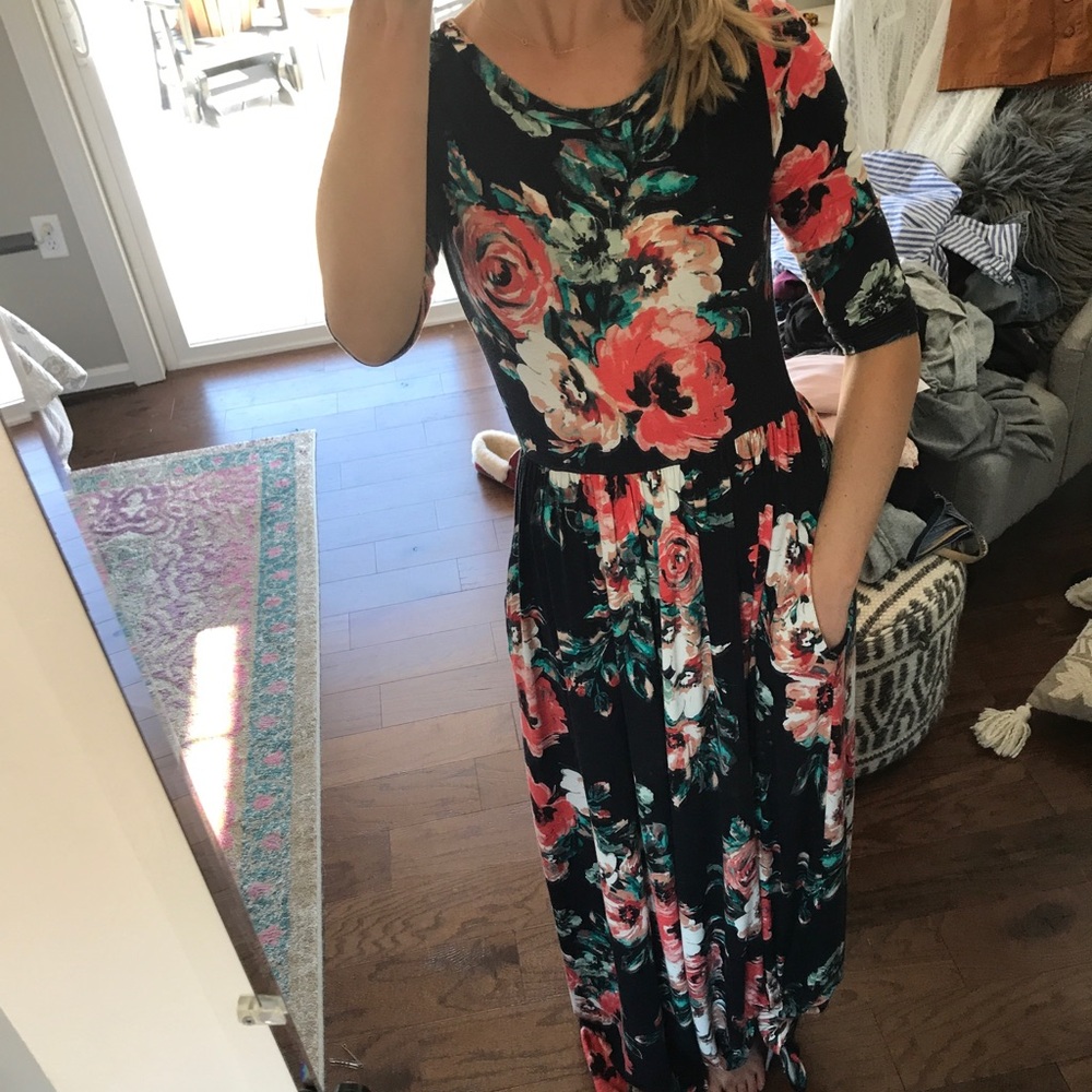 Floral maxi dress